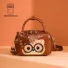 Fábrica Directa de Bolsas North: Bolso Cuadrado Pequeño Nuevo Transfronterizo de Dibujos Animados Lindo para Mujer, Bolso de Hombro y Cruzado de Bloques de Color a la Moda