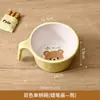 Tazón infantil de melamina lindo dibujo animado para el hogar tazón para comida de bebé con asa tazón pequeño y cuchara juego de vajilla para madre y bebé caja de regalo