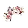 VA-KG004 flor romántica hoja dormitorio sala de estar enchufe interruptor de luz pegatina decorativa de pared autoadhesiva venta al por mayor comercio exterior