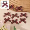 Lazo de Cinta Escocesa a Cuadros 1CM Lazo de Máquina de Cinturón Escocés Ropa Falda para Niños Calcetines Lazo Decorativo
