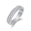 Anillo Caminata de Otoño de Plata S925 Moissanita Anillo Cerrado Completo Transfronterizo Temu Venta Caliente Nueva Fuente Venta al por Mayor