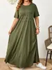 Fábrica de Origen, Vestidos Transfronterizos, Batas, Exportación de Comercio Exterior Ropa para Mujer Tallas Grandes, Pedido Mínimo de 1 Pieza