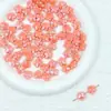 Flor de cinco pétalos flor de ciruelo vidriada cerámica cuentas sueltas cuentas de flor perforadas accesorios hechos a mano para manualidades collar pulsera girasol