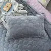 Un par de fundas de almohada acolchadas y engrosadas, una para una cama individual, una de tamaño estándar