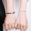 Pulsera de pareja Mobius de venta caliente para hombres y mujeres, un par de regalo de San Valentín, cuerda de mano tejida, pulsera de nicho con letras