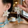 Placa de Incienso para Mosquitos sin Orejas Pinza para Oreja Diseño de Estilo Frío Pendientes Pendientes Largos con Borlas para Mujer Pinza para Oreja Indolora Versátil