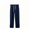 Moletom de Algodão com Três Listras Estilo Casal Versátil Casual Calça Comprida Calça Esportiva Calça de Corrida Unissex Calça com Cintura Elástica