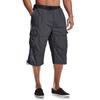 Calça Bermuda de Trabalho Masculina Transfronteiriça, Tamanho Grande Estilo Americano e Europeu, Shorts Largos de Perna Reta para Homens