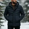 2026 Invierno Transfronterizo Amazon Moda Masculina 3D Versátil Casual Sudadera con Capucha de Algodón Abrigo Versátil Cálido Forrado de Polar