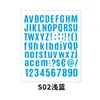 Amazon TK stickers de letras y números DIY transfronterizos, stickers de combinación colorida, stickers para tazas de agua, stickers creativos para índice y diario de mano