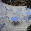 Sillas Pequeñas para Balcón de Apartamento para Sentarse Largo Tiempo, Mesas y Sillas de Cafetería, Sillas Metálicas de Hierro Forjado para Comedor en Casa, Balcón, Duraderas