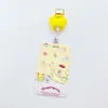 Conjunto Fofo de Cartão de Estudante Cartoon Sario Conjunto Criativo de Cartões Telescópicos Conjunto de Cartão de Ônibus Cartão de Acesso Fivela de Pendurar na Mochila Anti-perda