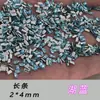 Lote Misto de Mini Unhas de Zircônia Azul Lago 5A com Base Reta Chanfrada, Lote Completo de Peças com Formato Especial de Diamantes Marquise Brilhantes, Diamantes para Nail Art de Coração