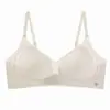 Sujetador Soufflé Flor de Camelia para Mujer, Transpirable sin Costuras, Espalda Bonita, Recoge y Levanta Pechos Pequeños, Estilo Fresco y Delgado