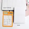 Calculadora portátil transparente de punto, computadora creativa para estudiantes, mini computadora solar, LOGOTIPO imprimible