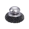 Cepillo de alambre de acero inoxidable para ollas, estropajo de alambre de acero portátil para cocina, cepillo de bola de alambre de acero, cepillo para lavar platos, herramienta de limpieza de ollas, cepillo de alambre para ollas que no suelta pelusa