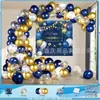 Conjunto de Balões de Aniversário Infantil para Crianças de 1 a 5 Anos, Suprimentos de Decoração para Cena de Festa, Conjunto Completo para Meninos e Meninas