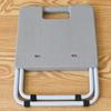 Silla Plegable para Camping al Aire Libre con Patas de Hierro Plástico, Taburete Plegable con Asa para Puesto de Barbacoa, Taburete Portátil para Pesca y Viajes