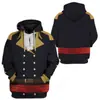 Novos Produtos de Comércio Exterior Transfronteiriço: Merchandise Cosplay de Figuras Históricas, Moletom Casual Solto Impresso em 3D, Dropshipping de Peça Única