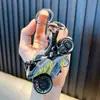 Chaveiro Pingente Modelo de Carro Puxa e Anda Criativo Pingente de Chaveiro de Motocicleta Pingente Legal para Mochila Escolar Pequeno Presente Atacado