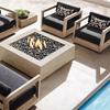 Sofá escandinavo de teca para exteriores, impermeable, protector solar, para casa, patio, sala de estar, individual, sencillo, para ocio, muebles de madera maciza, combinación