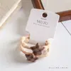 Accesorios Coreanos para el Cabello de Bebé Otoño/Invierno Cuadros Lazo de Frijol Botón de Tela Paquete de Tarjetas de 2 Piezas Ligas para el Cabello de Niños Bandas Elásticas Ligas para el Cabello de Estrella