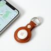 Funda protectora para airtag rastreo de posicionamiento airtags dispositivo anti-pérdida llavero funda protectora de cuero carcasa