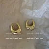 Pendientes de Aro Geométricos Metálicos Minimalistas para Mujer, Diseño de Nicho de Lujo Ligero, Sensación de Alta Gama, Aros Únicos, Accesorios para Orejas
