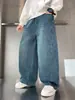 Calça Jeans Infantil de Outono, Calça Reta para Primavera e Outono, Novo Estilo 2026, Calça Cool e Estilosa para Meninos Tamanho Médio e Grande