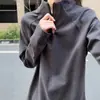 Sudadera Gris Oscuro con Cuello Alto Base para Hombre, Terciopelo, Camiseta de Media Manga, Cremallera, Mangas Raglán, Cálida, Otoño/Invierno