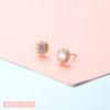 Aretes Nuevos, Aretes Compactos Simples para Mujer, Aretes Dorados de Celebridad de Internet Dongdaemun, Clavos para Hueso de la Oreja, Aretes de Aguja de Plata