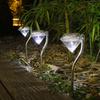 Amazon Transfronterizo Luz Solar Diamante para Exterior 1led Luz de Césped Impermeable Luz de Jardín Luz de Césped Luz de Paisaje Luz de Calle