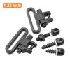 Hebilla de soporte de madera nueva de 1.25 pulgadas, hebilla de metal para correa táctica, anillo para correa, con tres juegos de tornillos