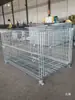 Gaiola de Armazenamento Dobrável Estrutura de Ferro Caixa de Virar de Metal Gaiola de Armazenamento Cesta para Triagem de Encomendas Gaiola de Ferro Gaiola de Armazém Gaiola Borboleta