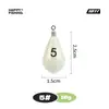 Chumbada de Chumbo Revestida de Plástico Luminosa 30g a 150g Pesca de Barco em Mar Profundo Pesca em Água Doce Pesca em Mar Chumbada com Girador Chumbada Peso