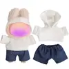 Adecuado para Ropa de Muñeca Labubu, Peluche Vinilo Sentado Fiesta Primera, Segunda y Tercera Generación Traje de Falda de Repuesto