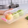 Estilo japonês geladeira plástico cesta de armazenamento alimentos e bebidas gaveta caixa de armazenamento cozinha sundries caixa de acabamento cesta de armazenamento