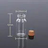Garrafa de Vidro com Rolha, Garrafa de Vidro Transparente para Desejos, Garrafa Pequena de Vidro Espesso, Garrafa Pequena de Vidro com Rolha de Pequena Capacidade