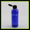 Garrafa marrom com tampa flip-top 100ml, garrafa com tampa de borboleta, garrafa dispensadora DIY, frasco cosmético squeeze, garrafa plástica à prova de luz