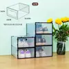 Caja de Zapatos Caja de Almacenamiento Transparente Plástico Engrosado Caja de Zapatos con Tapa Abatible por Ambos Lados Caja de Almacenamiento de Zapatos para Dormitorio y Hogar de Hombres y Mujeres