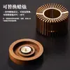 Calentador de té Base de tetera de aleación para uso doméstico, Dispositivo para calentar té de flores, Estufa de té con calefacción a vela para restaurante