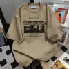 Camiseta de Manga Corta con Diseño de Estampado de Letras de Marca de Moda Dulce y Picante Verano Casual Holgada Estilo Pareja Ins