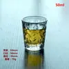 Atacado de fábrica copo de vinho pequeno vidro branco alto copo para licor bar copo personalizado para destilados mini copo de uísque