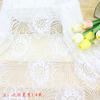 Tecido de Renda Mesh Branco Estilo Chinês Planta Flor Tecido Casamento Foto Fundo Tecido