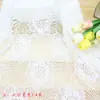 Tela de Encaje de Malla Blanca Cortina Tela de Fondo para Fotos de Boda Mesa de Comedor Vestido Ropa