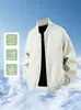 Chaqueta de algodón para hombre estilo piloto con forro de polar de grafeno para otoño e invierno, abrigo versátil de estilo callejero vintage, chaqueta holgada casual de moda