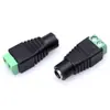 Conector DC hembra sin soldadura con tornillo para cableado, toma de corriente DC con luz LED de monitoreo, conector de alimentación DC hembra 5521
