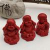 Decoração de mongezinho de três não de cinábrio falso decoração de presente de cinábrio não ouça, não fale, não diga, manuseio infantil