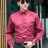 Camisa de vestir profesional transfronteriza para hombre, camisa formal de manga larga ajustada, camisa blanca de talla grande para hombre, camisa blanca para hombre