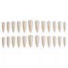 CS-64 Arte Apontou Cor Da Pele De Arroz Unhas Postiças Cross-border Desgaste Pedaços De Unhas Pedaços De Unhas 24 Peças De Unhas Atacado